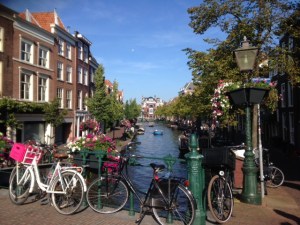 Leiden on a sunny morning
